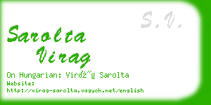 sarolta virag business card